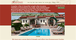 Desktop Screenshot of pomegranategardenvillas.com