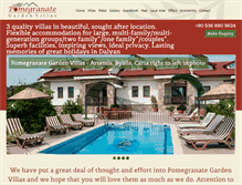 Tablet Screenshot of pomegranategardenvillas.com